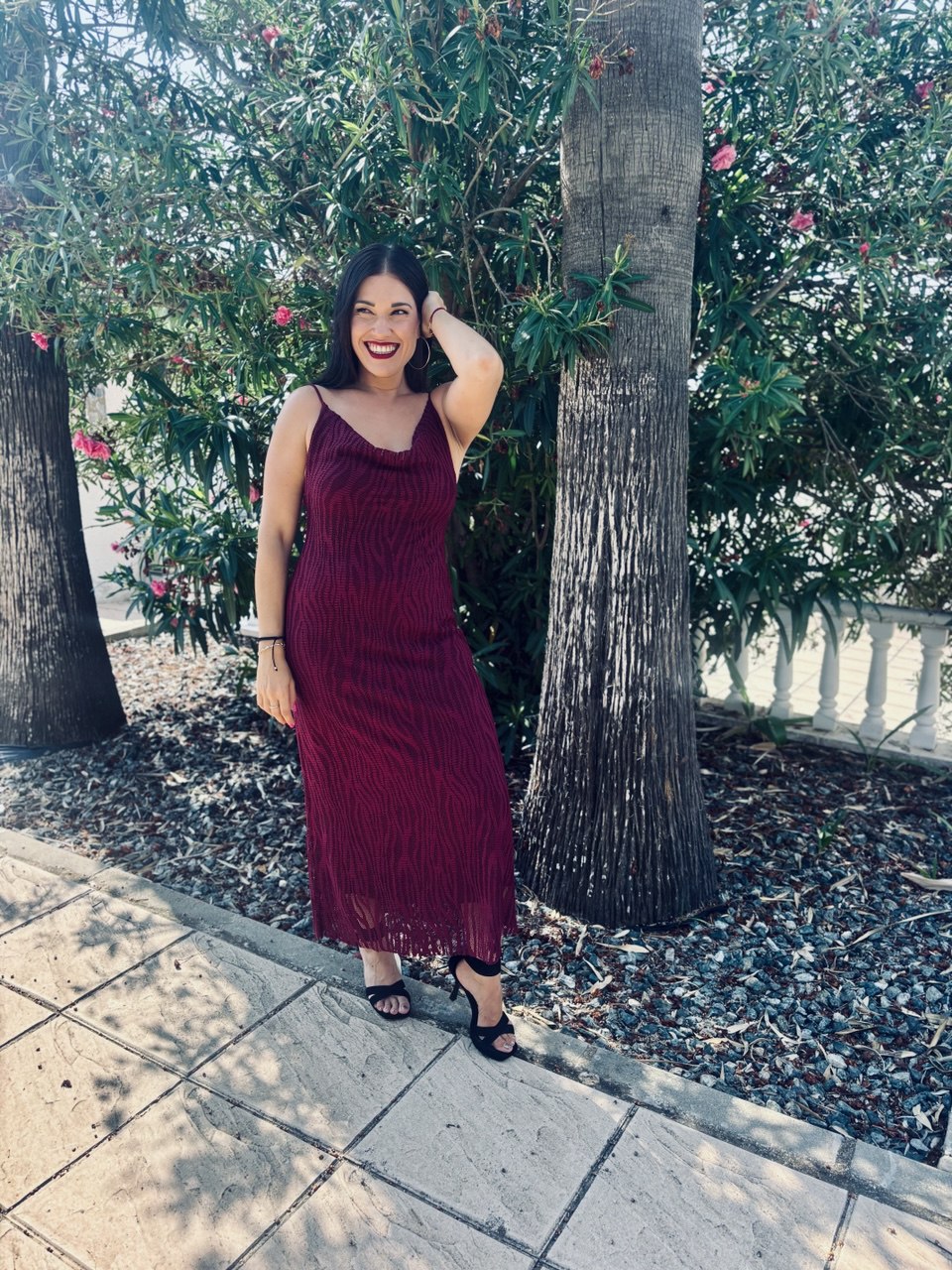 VESTIDO GALA ❤️ BURDEOS