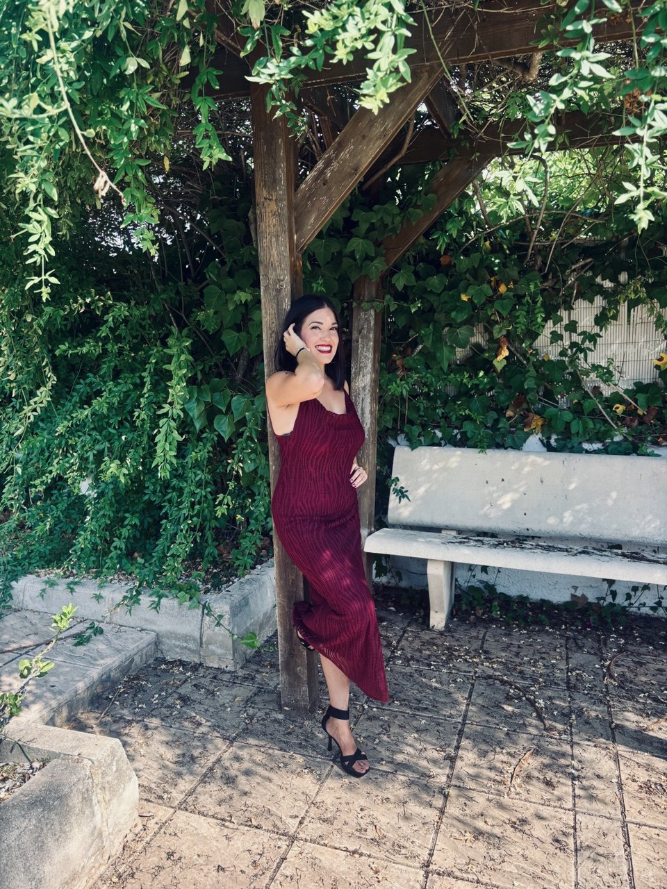 VESTIDO GALA ❤️ BURDEOS