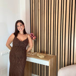 VESTIDO GALA 🤎 CHOCOLATE