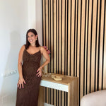 VESTIDO GALA 🤎 CHOCOLATE