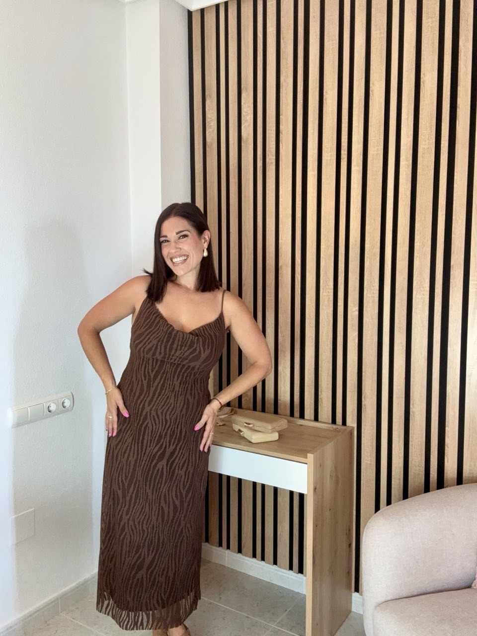 VESTIDO GALA 🤎 CHOCOLATE