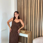 VESTIDO GALA 🤎 CHOCOLATE