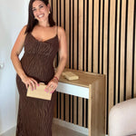 VESTIDO GALA 🤎 CHOCOLATE