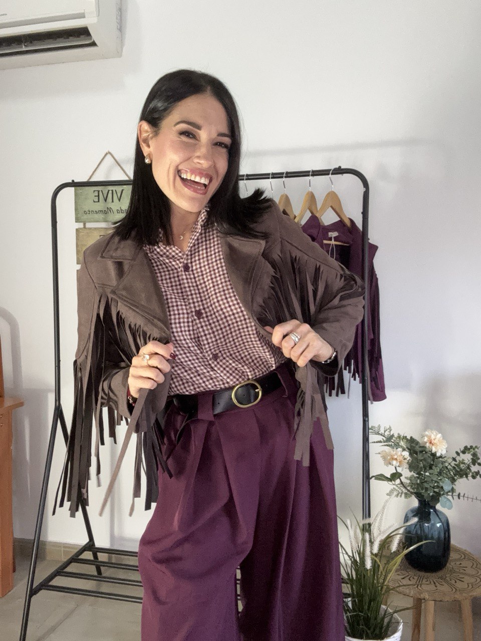 PANTALÓN PALAZZO BURDEOS